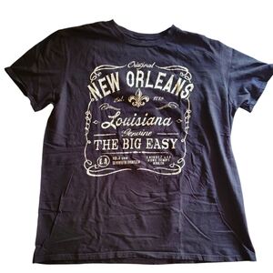 New Orleans Vintage Style Graphic T-Shirt - Black XL